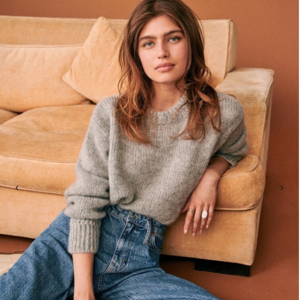 Sézane Chuck Jumper Sweater | Mottled Gray